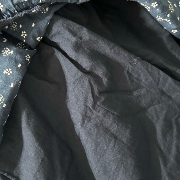 Madewell Smock-Waist Ruffle Tiny Bandana Flower Twilight‎ - Picture 6 of 7